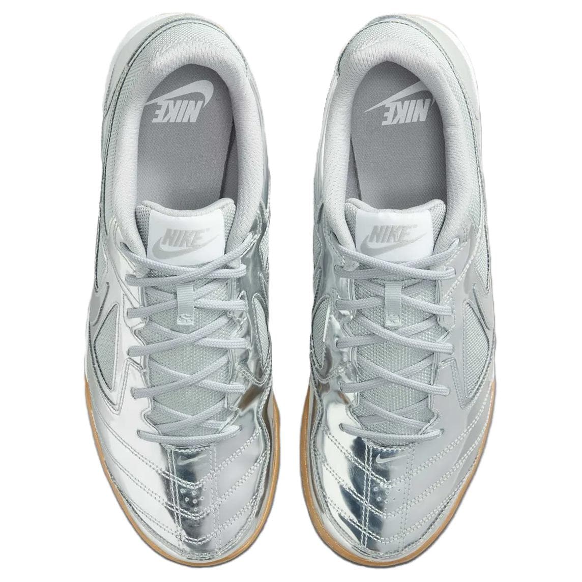Кроссовки для футбола Nike Gato Футбольные бутсы Унисекс Серебристый - изображение 3