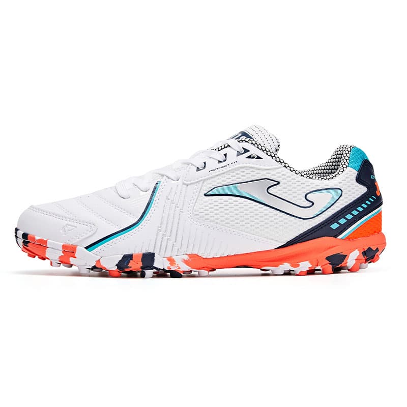 Кроссовки для футбола Joma Дышащий tf Шипы Искусственный Шипы Футбольные бутсы Мужской Белый и оранжевый - изображение 1