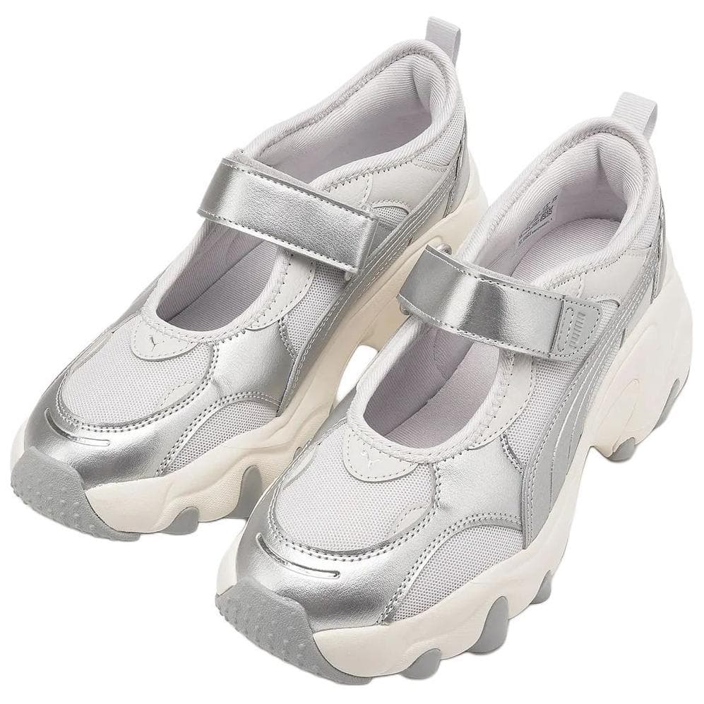 Кроссовки PUMA Pulsar Wedge Low Топ Повседневная обувь Женская Серый Серебряный - изображение 2