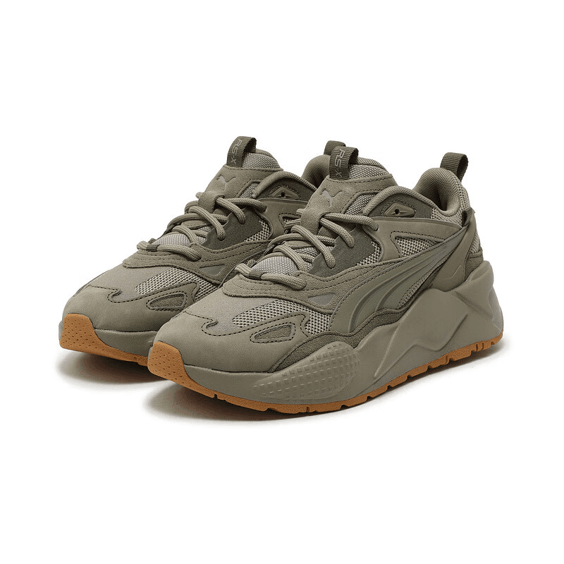 Кроссовки PUMA Износостойкая и Легкая Низкая Повседневная Обувь Унисекс Зеленая - изображение 3