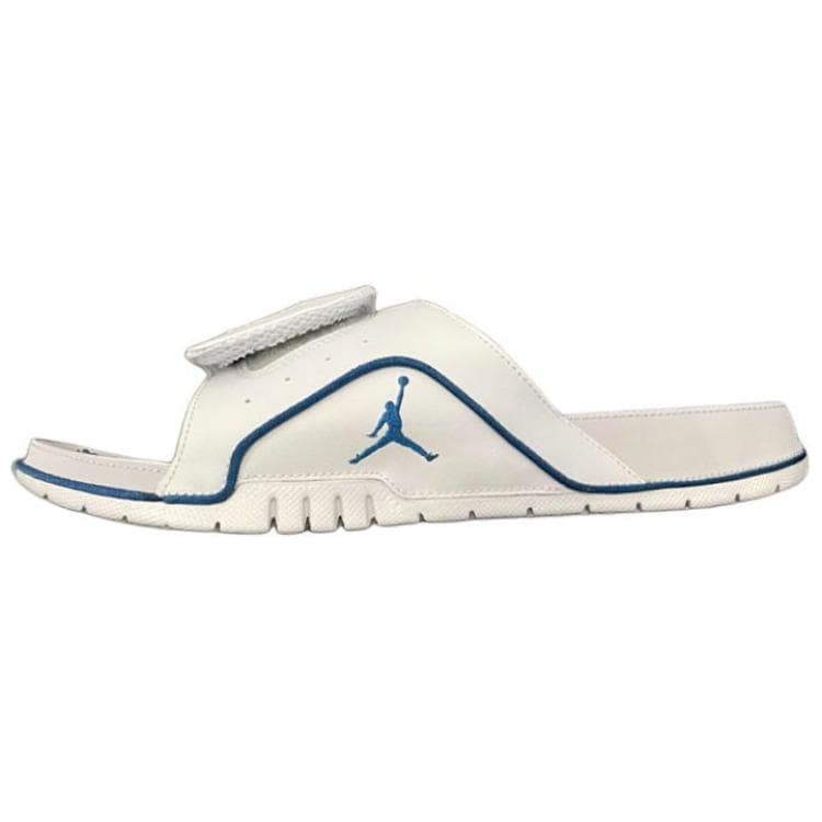 Сандалии Jordan Hydro 4 на платформе удобные повседневные противоскользящие шлепанцы мужские серо-голубой - изображение 6