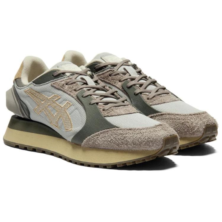 Кроссовки Onitsuka Tiger Moage Co Противоскользящая Устойчивая к истиранию Низкий Верх Повседневная Обувь Унисекс Зеленая - изображение 3
