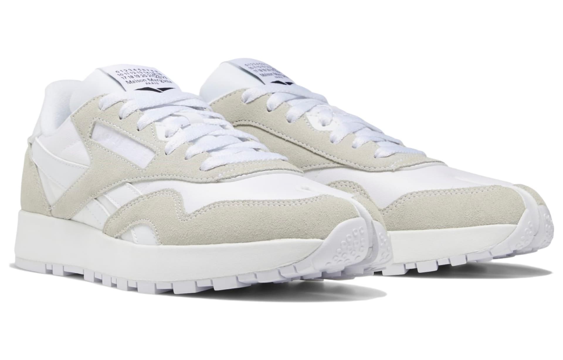 Кроссовки Maison Margiela x Reebok Project 0 Classic Nylon Tabi Off White - изображение 3