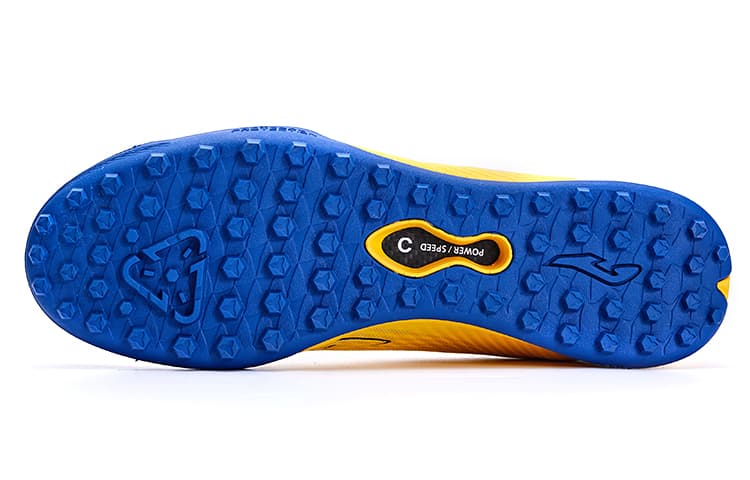 Кроссовки для футбола Joma tf Шипы противоскользящие устойчивые к истиранию дышащие футбольные бутсы мужские желтые - изображение 5