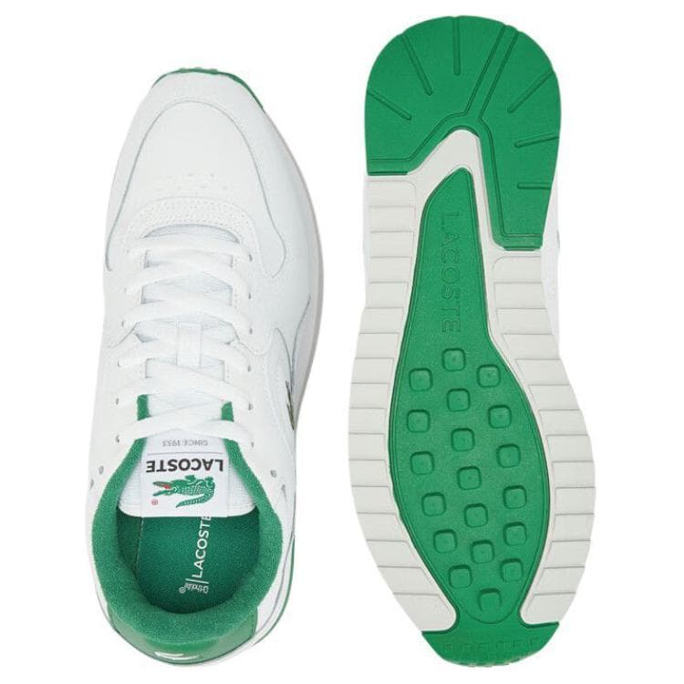 Кроссовки LACOSTE Низкий топ Повседневная обувь Мужская Белый Зеленый - изображение 5