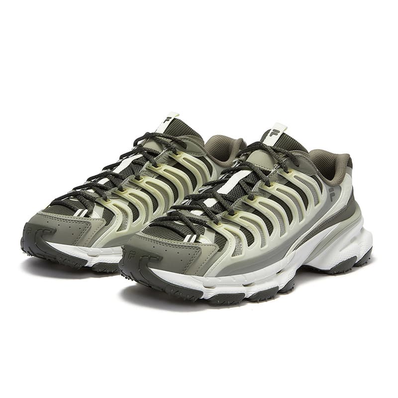 Кроссовки FILA FUSION BRACKET Starship Shoes Низкий Топ Повседневная Обувь Мужская Зеленая - изображение 3