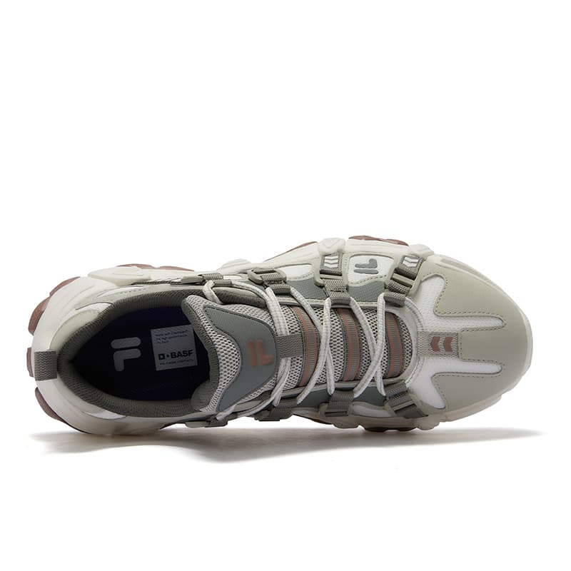 Кроссовки FILA FUSION exocet ii Устойчивая к истиранию Низкая Повседневная Обувь Мужская Белая Серый - изображение 6