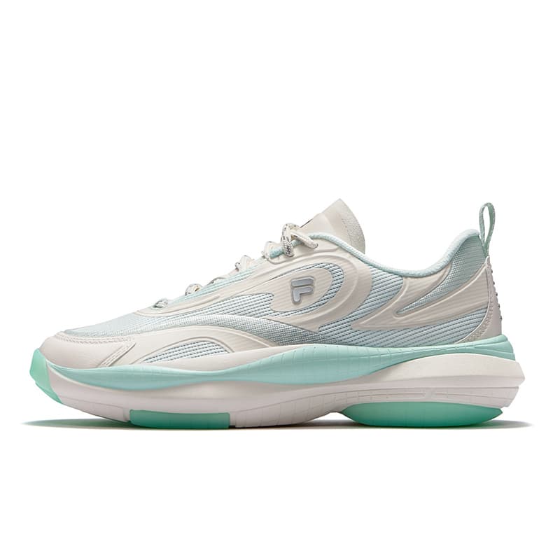Кроссовки FILA FUSION RAY V Radiation 5 Текстиль Синтетическая кожа Низкий топ Повседневная обувь Женская Зеленый Белый - изображение 1