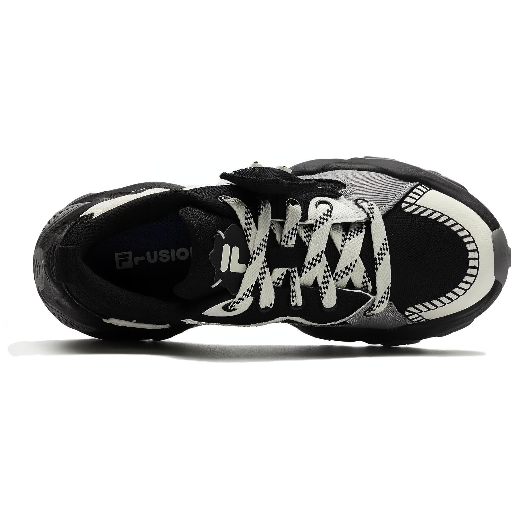Кроссовки FILA FUSION STARFISH CANVAS Текстиль Синтетическая кожа Универсальная Низкий Верх Повседневная обувь Женская Черная - изображение 3