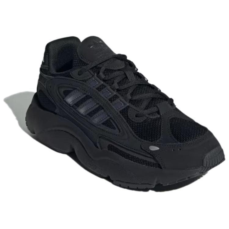 Кроссовки Adidas Originals Ozmillen Кожа Дышащий Устойчивый к истиранию Низкий Верх Повседневная Обувь Унисекс Черный - изображение 3