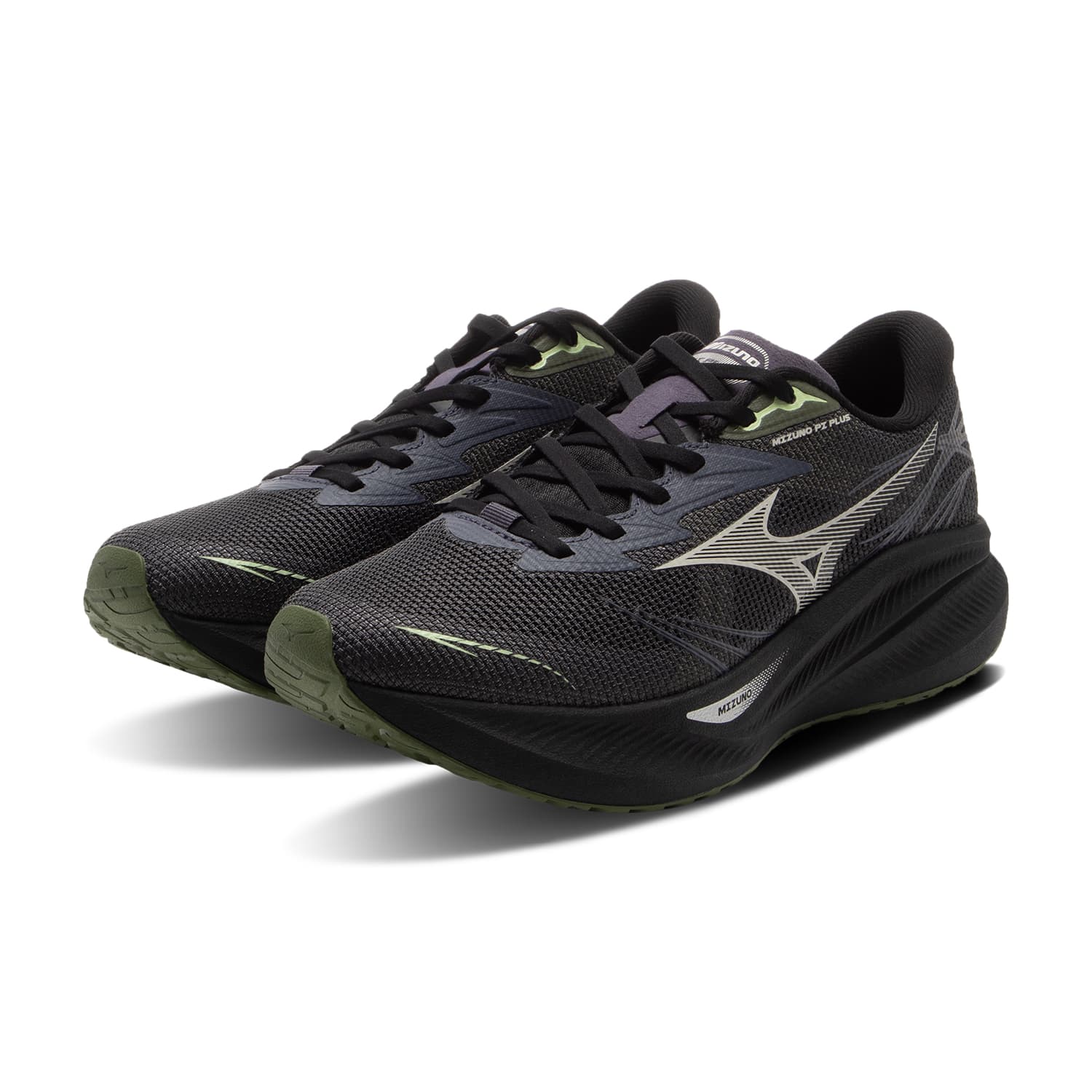 Кроссовки Mizuno PI PLUS Дышащая и Легкая Низкий Верх Повседневная Обувь Унисекс Темно-Серый - изображение 3