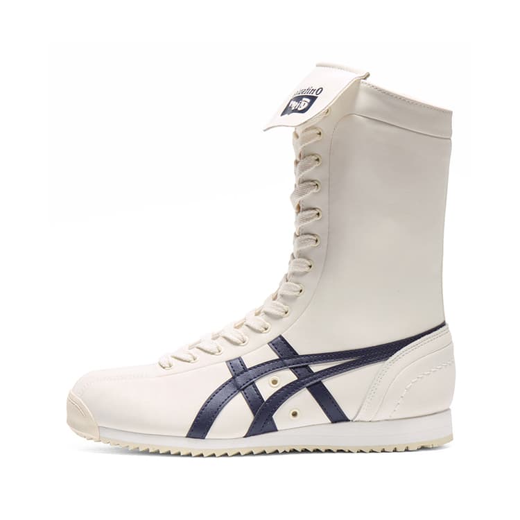 Кроссовки Onitsuka Tiger Mexico 66 BOXING High Топ Повседневная обувь Унисекс Белый и синий цвет - изображение 1