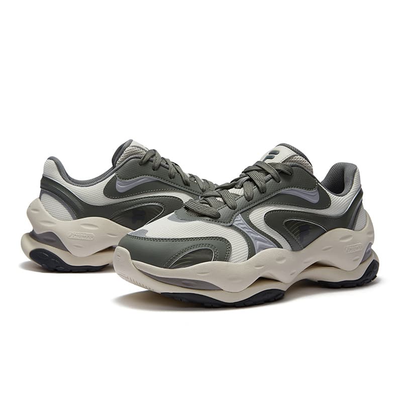 Кроссовки FILA FUSION Low Top Повседневная обувь Мужская Серый Зеленый - изображение 3