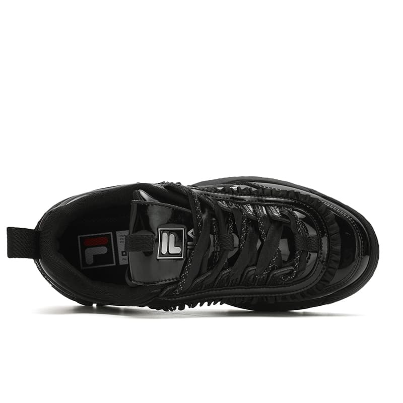 Кроссовки FILA Disruptor 2 Амортизация Износостойкий Низкий Топ Повседневная Обувь Женская Черная - изображение 4