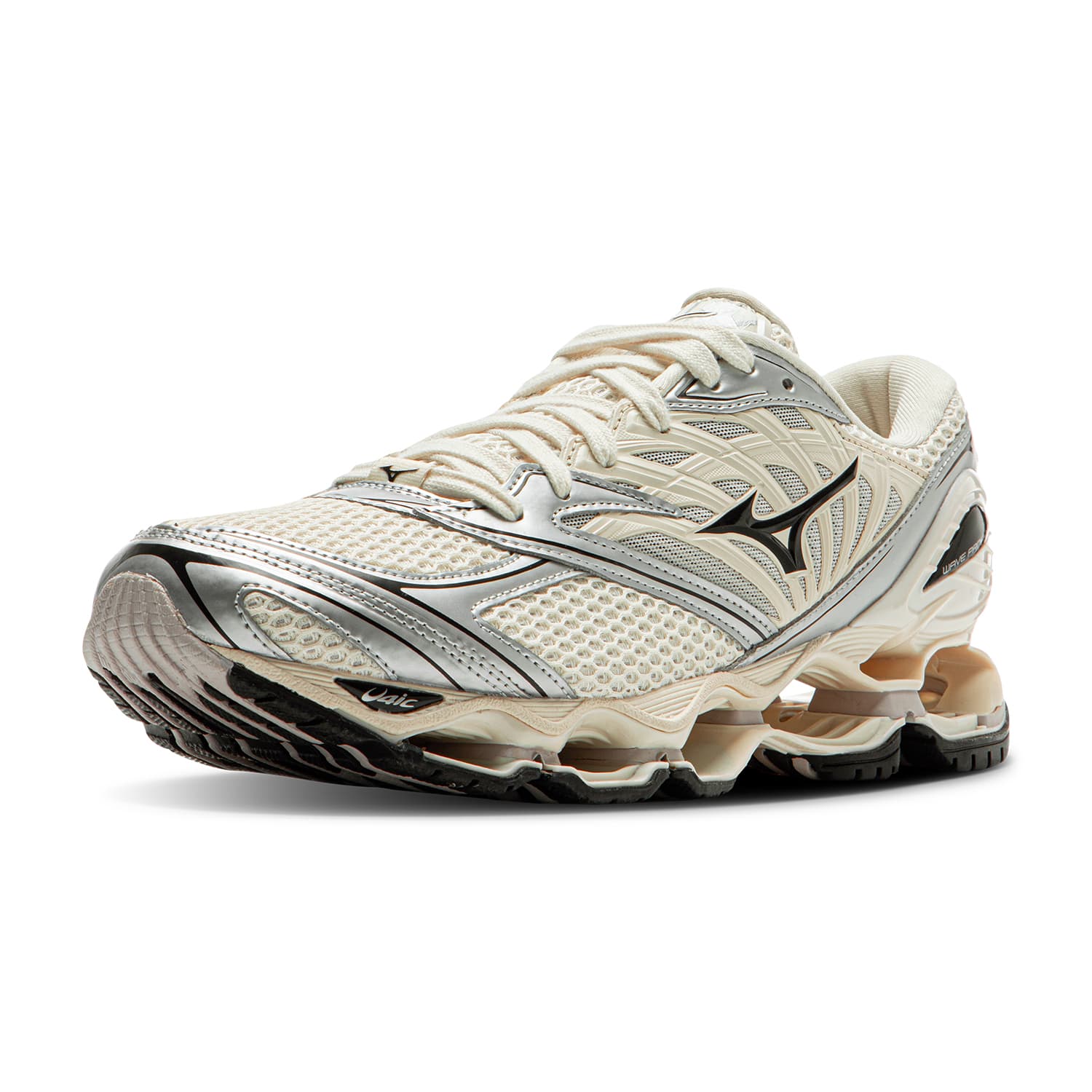 Кроссовки Mizuno Wave Prophecy LS Текстиль Синтетическая кожа Дышащий Низкий верх Повседневная обувь Унисекс Экрю - изображение 2