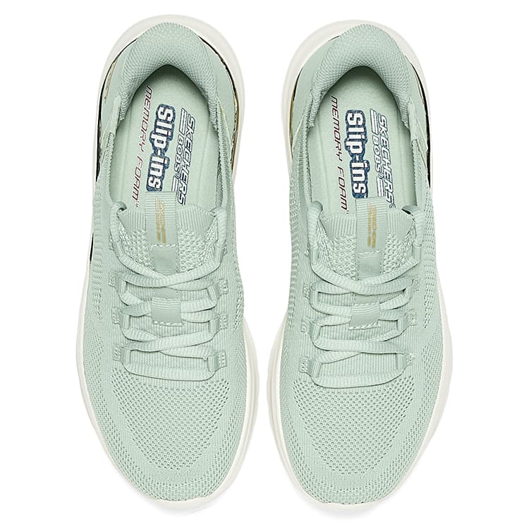 Кроссовки Skechers BOBS Sport Вспышка STEP Обувь Низкий Верх Повседневная Обувь Женская Мятно-Зеленая - изображение 4