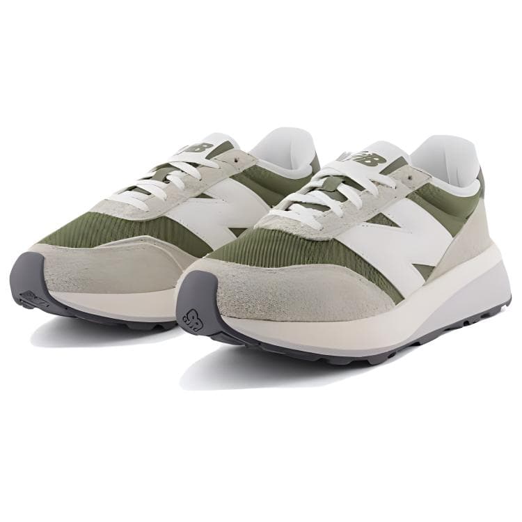 Кроссовки New Balance 370 MID Топ Повседневная обувь Унисекс Светло-зеленый - изображение 2