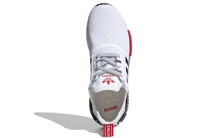 Кроссовки adidas NMD_R1 White Red Black - изображение 5