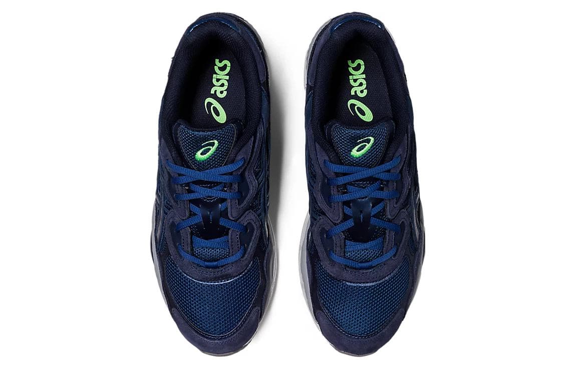 Кроссовки Asics Gel NYC Сетчатая ткань кожа искусственная замша амортизация низкий топ повседневная обувь мужской морской синий - изображение 5