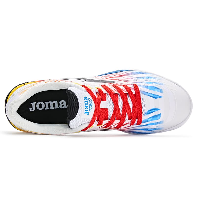 Кроссовки для футбола Joma IC In Ткань Противоскользящие Устойчивые к Износу Футбольные бутсы Мужские Белые - изображение 4
