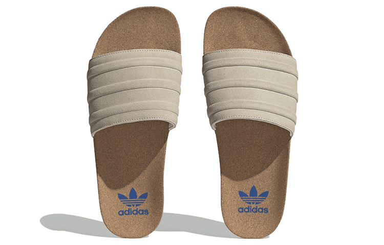 Сандалии adidas Adilette Premium Brown White - изображение 5