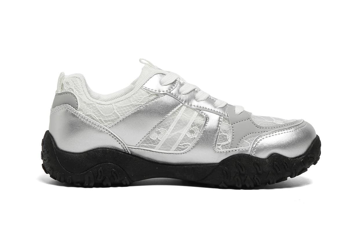 Кроссовки HUANQIU Low Топ Повседневная обувь Women's Silver - изображение 2