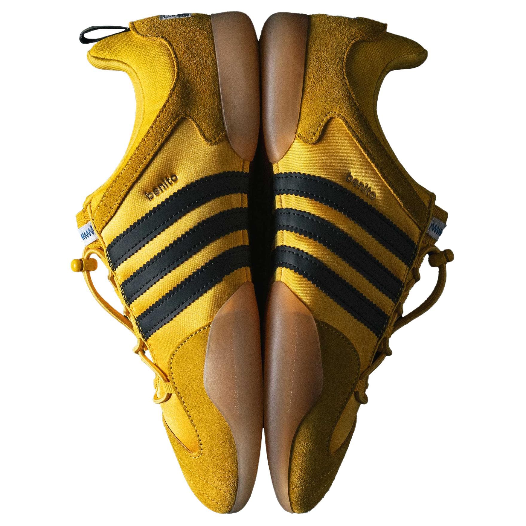Кроссовки Adidas Originals x Bad Bunny Балерина Low Топ Повседневная обувь Мужская Толстый Золото Основной черный - изображение 5