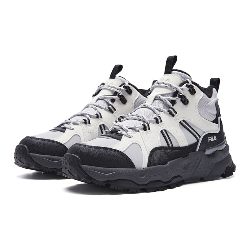 Кроссовки FILA TREK 1S MID WE Устойчивый к истиранию Термическая Повседневная Обувь Женская Серый Белый - изображение 3