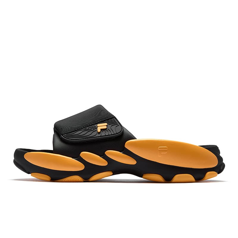 Сандалии FILA FUSION ANTS SLIPPER Ants Slippers Шлепанцы Мужские Черные Желтые - изображение 1