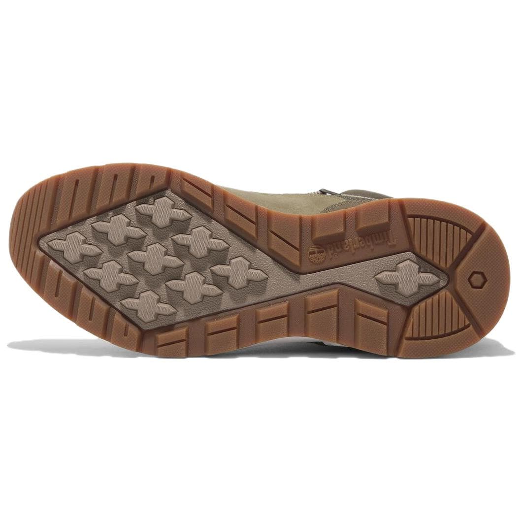Кроссовки Timberland Противоскользящая Устойчивая к истиранию MID Топ Повседневная Обувь Мужская Оливково-Зеленая - изображение 5