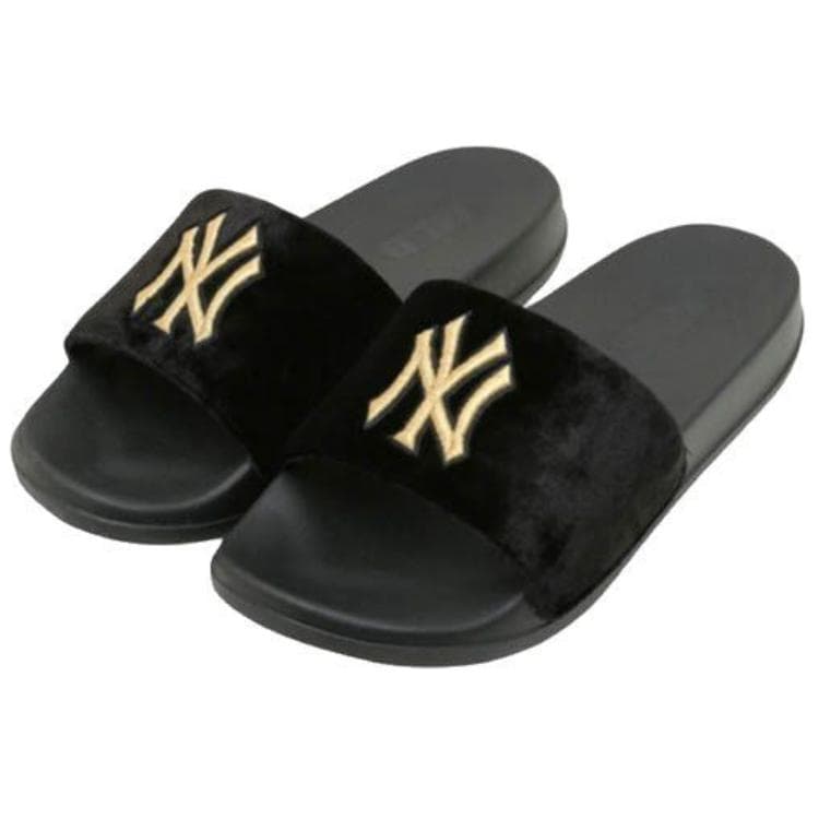Сандалии MLB New York Yankees противоскользящие шлепанцы унисекс черные - изображение 3
