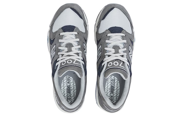 Кроссовки New Balance Кожа Искусственная замша Удобная Амортизация Износостойкий Низкий Топ Повседневная Обувь Мужская Серый - изображение 4