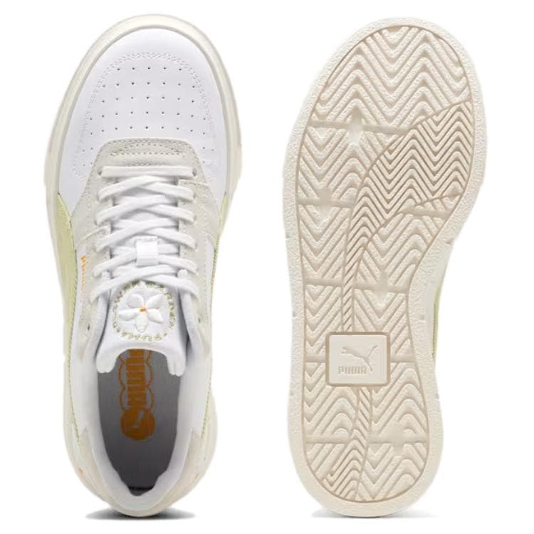 Кроссовки PUMA CALI COURT Модный тренд Низкий Топ Повседневная Обувь Женская Белый Зеленый - изображение 4