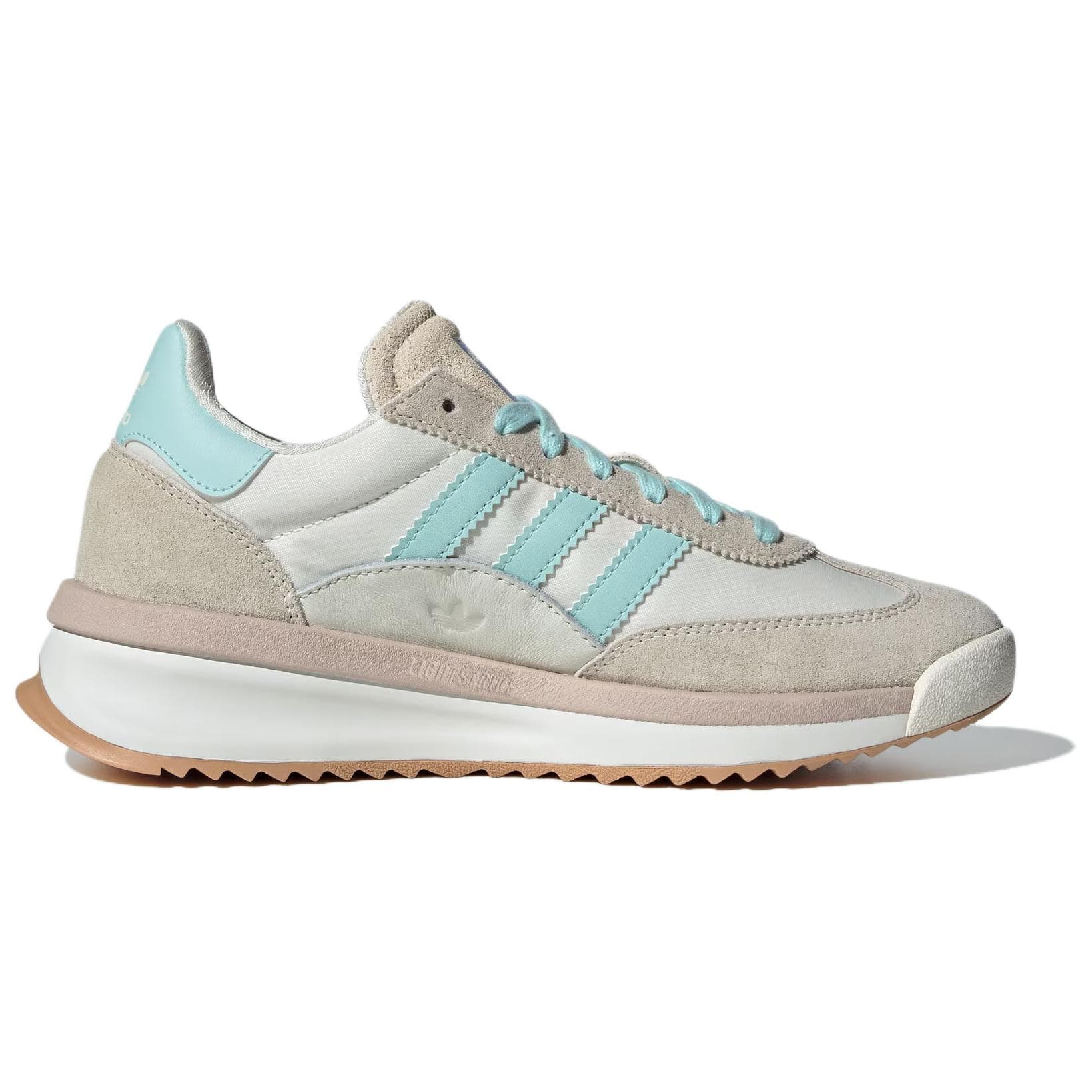 Кроссовки Adidas Originals SL 72 Противоскользящая Устойчивая к истиранию Низкий Топ Повседневная Обувь Женская Бежевая Синяя - изображение 2