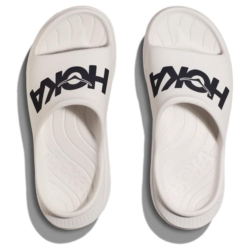 Сандалии HOKA ONE ONE Ora противоскользящие шлепанцы унисекс белые черные - изображение 3
