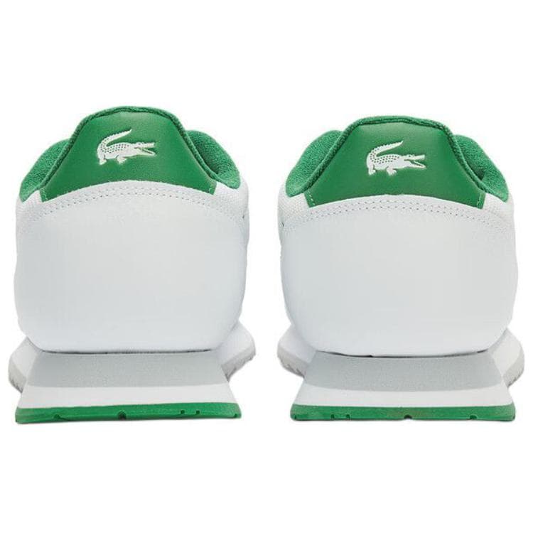 Кроссовки LACOSTE Низкий топ Повседневная обувь Мужская Белый Зеленый - изображение 4