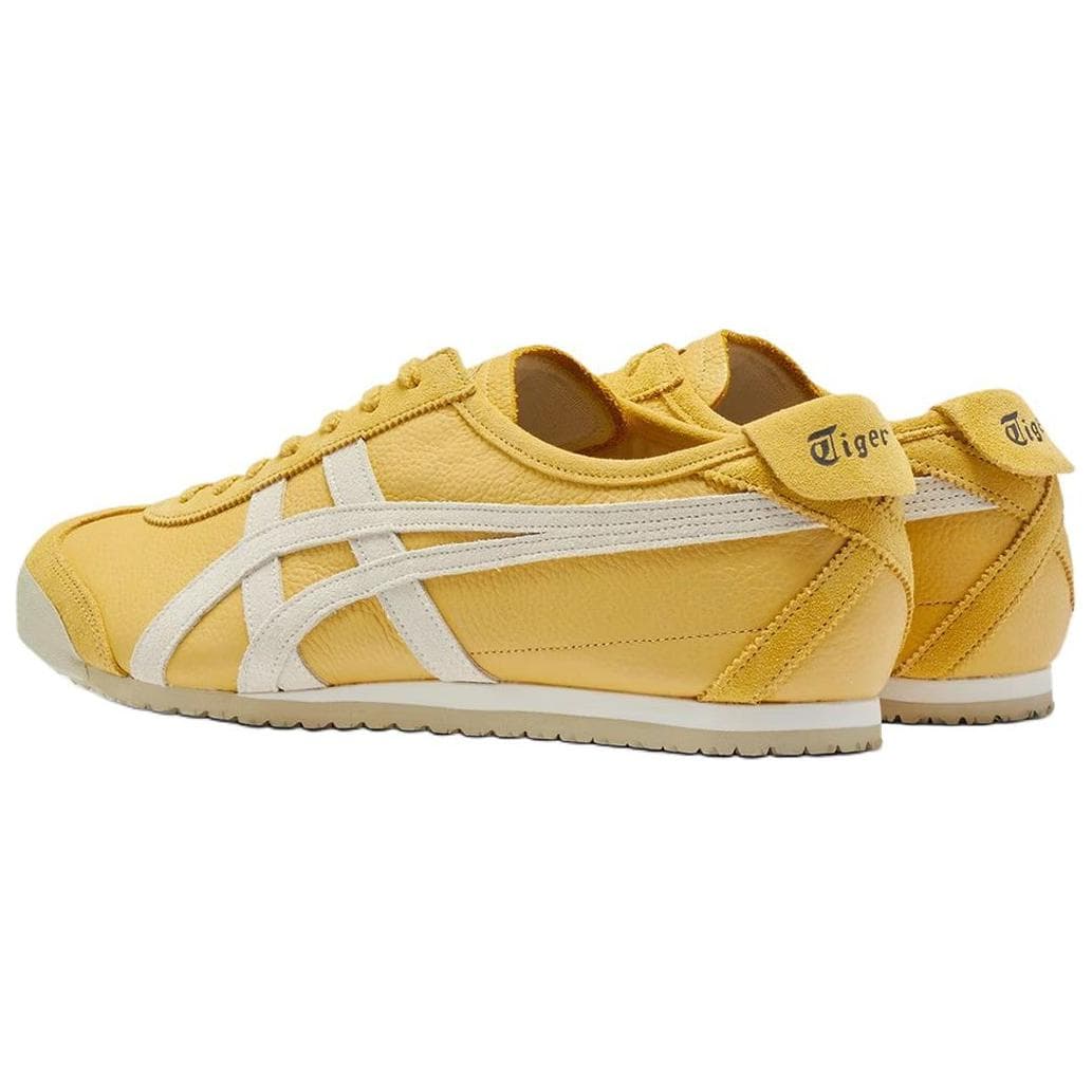 Кроссовки Onitsuka Tiger Mexico 66 Противоскользящая Устойчивая к истиранию Низкий Верх Повседневная Обувь Унисекс Бежевый Желтый - изображение 2