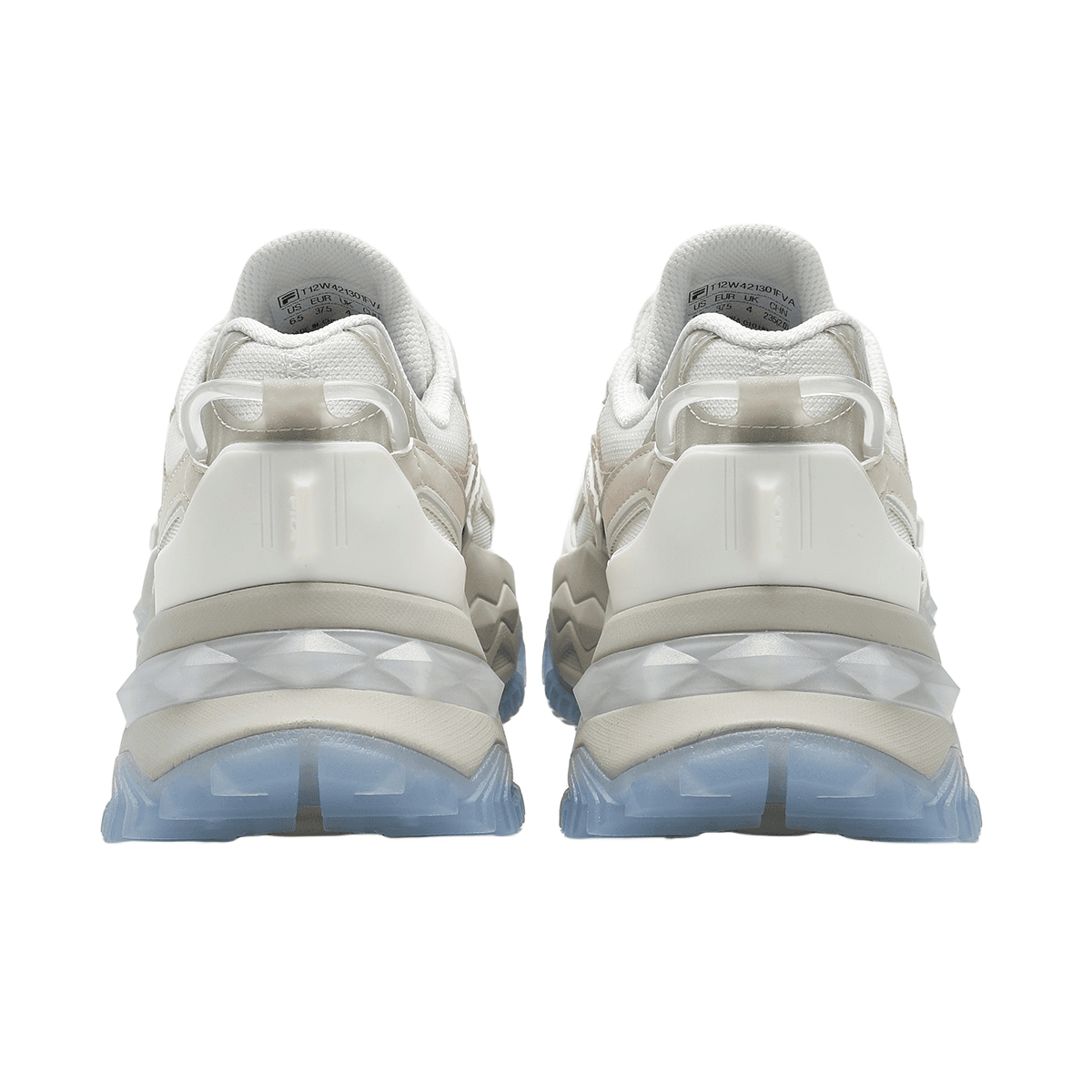 Кроссовки FILA FUSION Бьянко Ткань Дышащий Low Топ Повседневная обувь Women's White Розовый - изображение 4