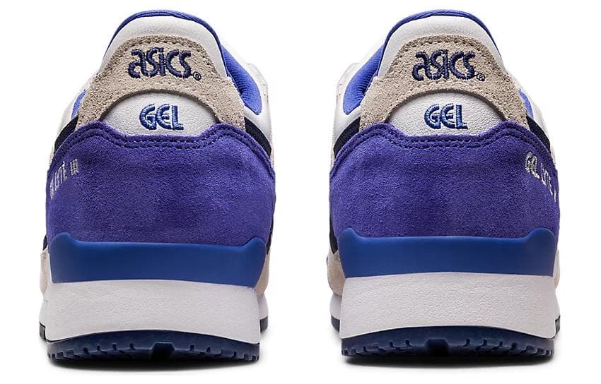Кроссовки Asics Gel Lyte 3 Удобная Круглая Нога Устойчивая к Износу Низкая Повседневная Обувь Унисекс Синяя Белая - изображение 3