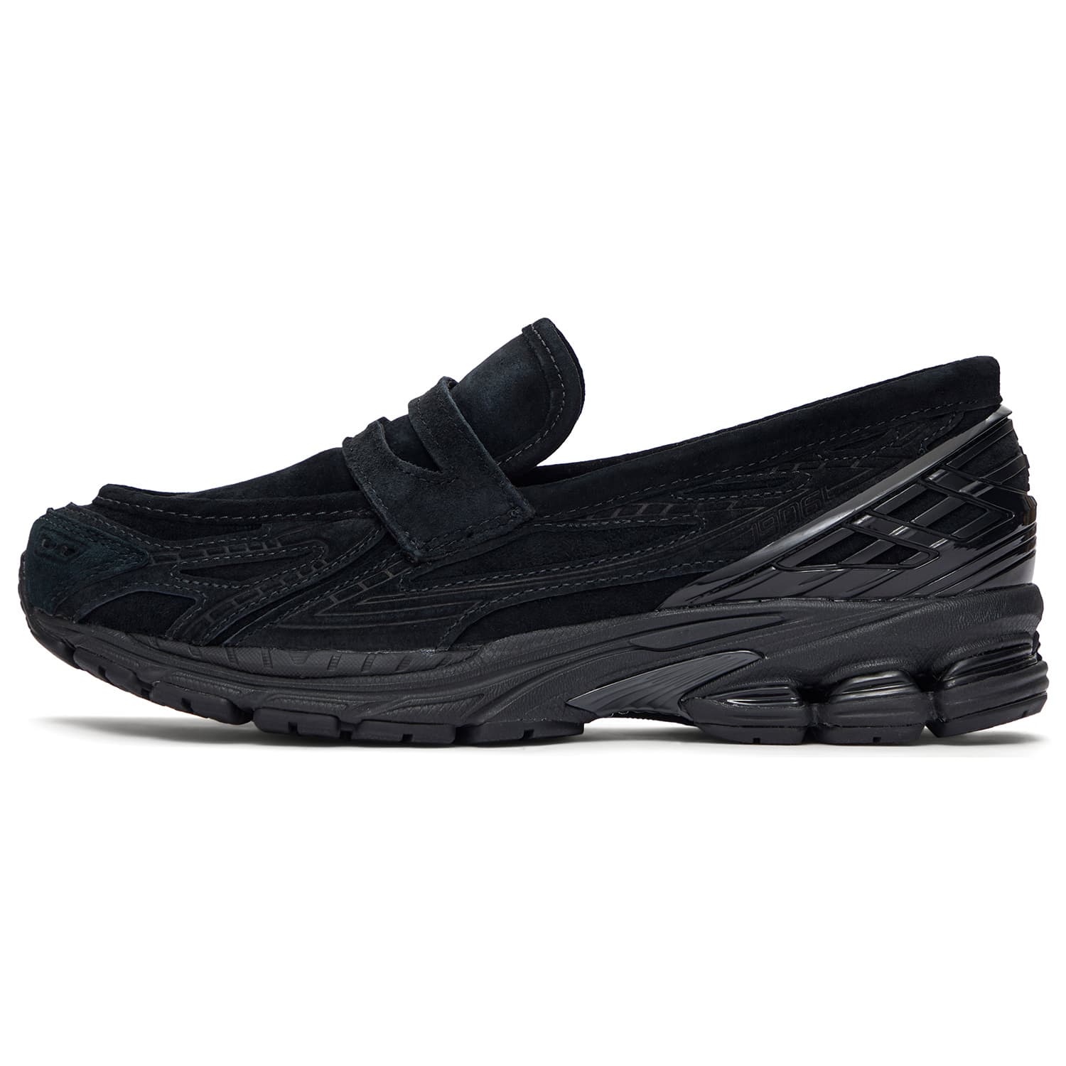 Кроссовки new balance 1906L Slip On Свинная кожа Лоферы Low Топ Повседневная обувь Унисекс Черный - изображение 1