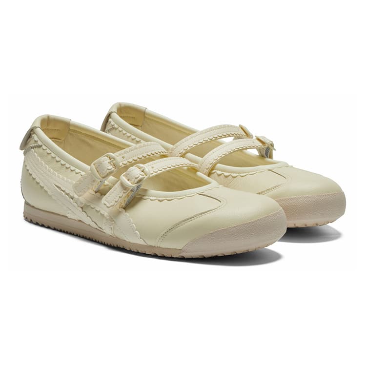 Кроссовки Onitsuka Tiger MEXICO 66 TGRS Лоу-топы Повседневная обувь Женские Бежевый - изображение 4