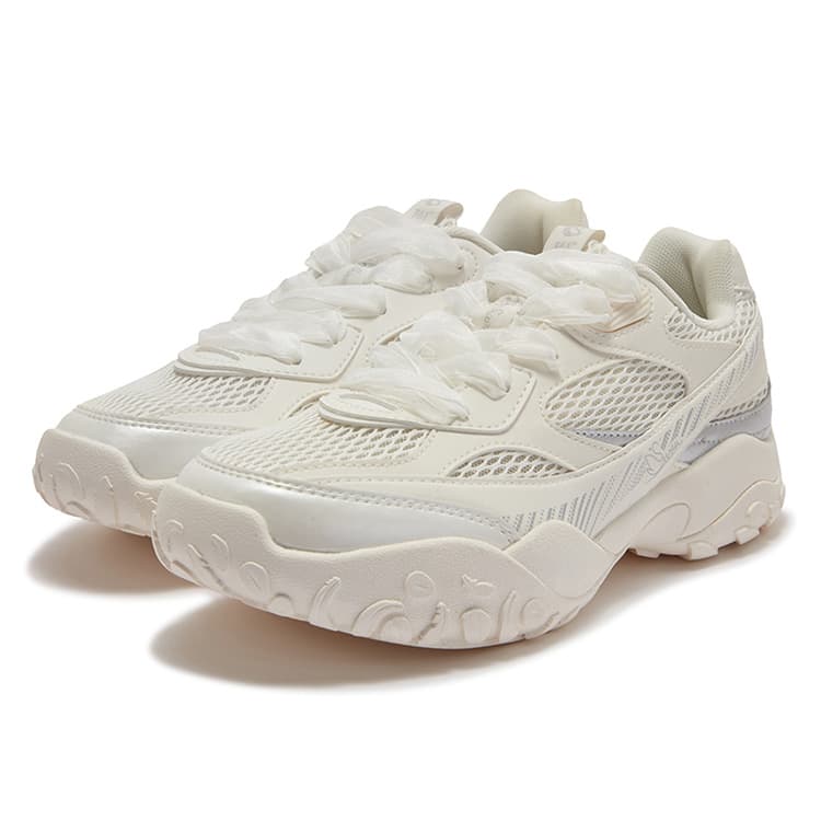 Кроссовки 361° Swan Shoes противоскользящие устойчивые к истиранию низкий верх повседневная обувь женский перьевой белый - изображение 3
