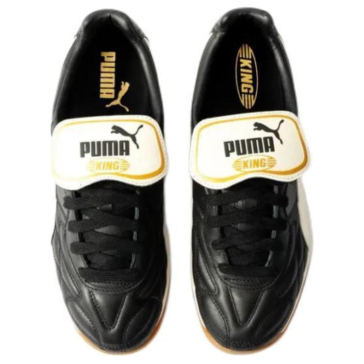Кроссовки PUMA King Indoor Устойчивая к истиранию Низкая Повседневная Обувь Унисекс Черно-Белая - изображение 2