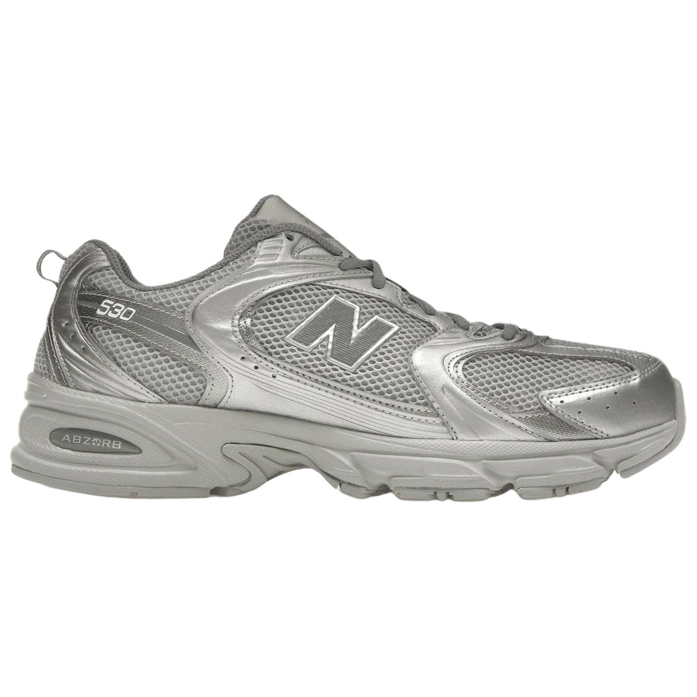 Кроссовки New Balance NB 530 Low Top Повседневная обувь Унисекс Серебристо-серый - изображение 2