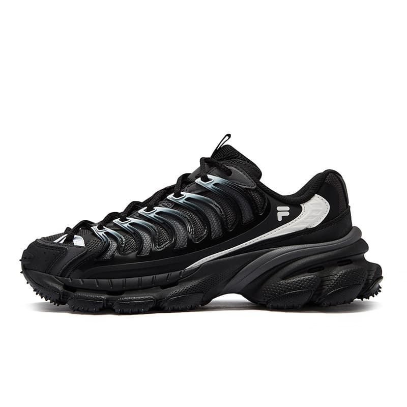 Кроссовки FILA FUSION BRACKET Starship Shoes Текстиль Синтетическая кожа Низкий верх Повседневная обувь Женская Черный Серый - изображение 1