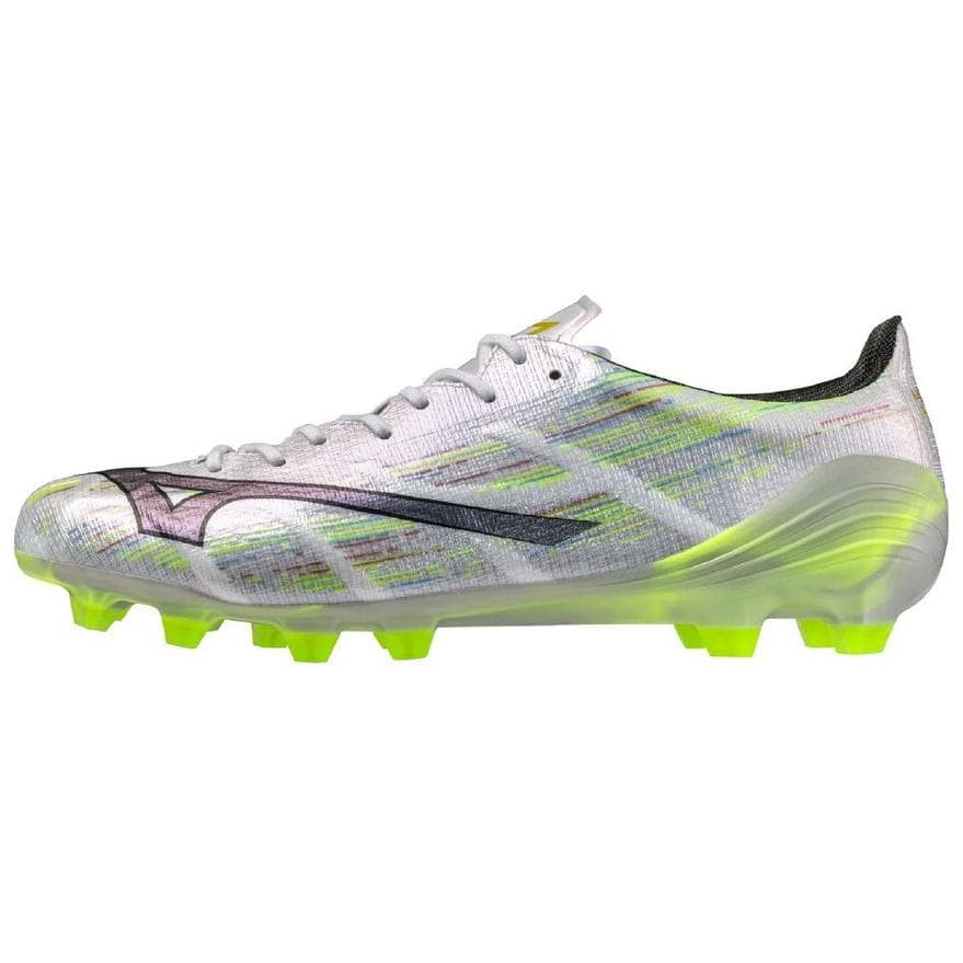 Кроссовки для футбола Mizuno Alpha 2 FG Твердый Грунт Противоскользящие Устойчивые к Износу Футбольные Бутсы Унисекс Серебристо-Зеленый - изображение 1