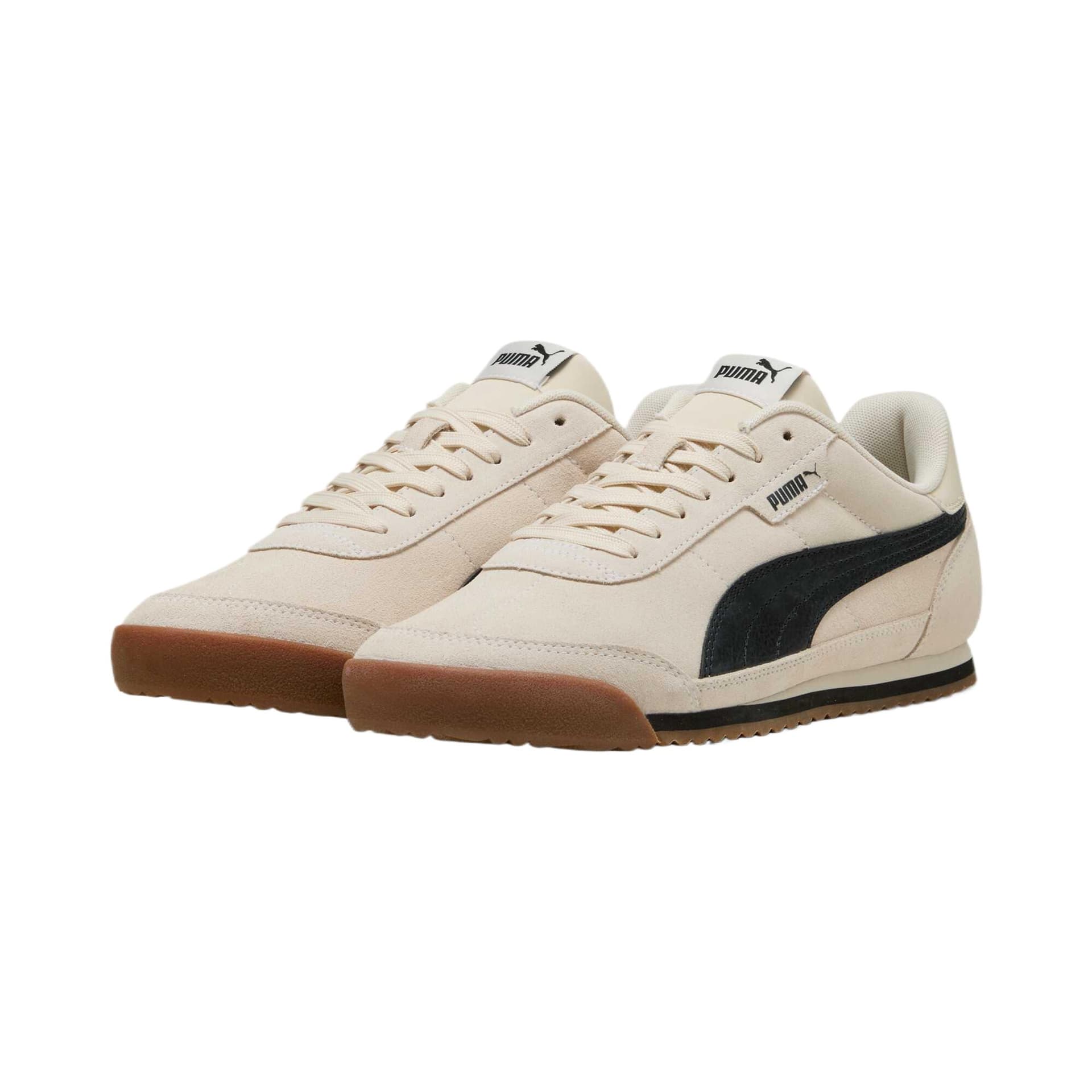 Кроссовки PUMA Turino 2 Замша Low Топ Повседневная обувь Унисекс Экрю - изображение 3