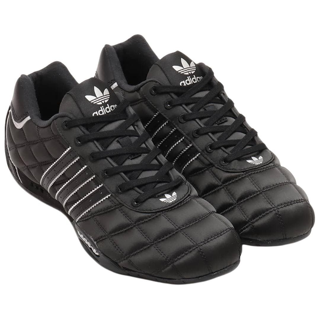 Кроссовки Adidas Originals ADIRACER Текстиль Кожа Низкий Верх Повседневная Обувь Женская Черная - изображение 3