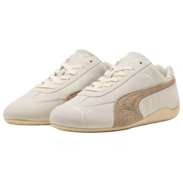 Кроссовки PUMA Speedcat Спилок Коровья Кожа Повседневная Обувь Женская Бежевая Коричневая - изображение 3