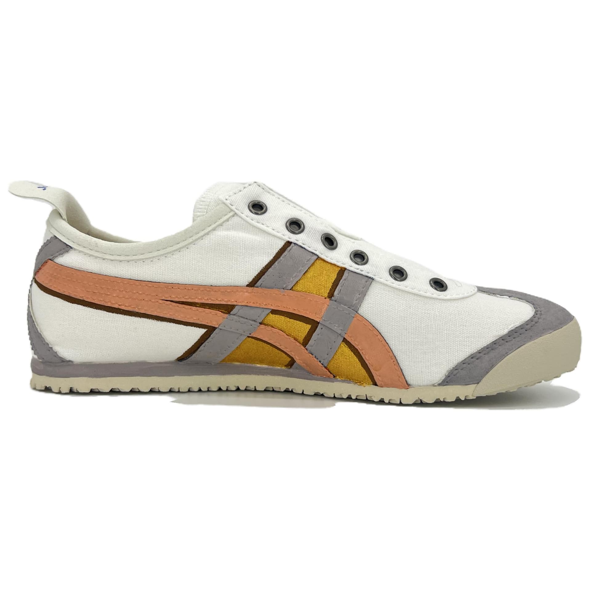 Кроссовки Onitsuka Tiger Mexico 66 White Blue Red - изображение 2